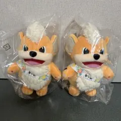 大型ぬいぐるみ キツネ ペア ゾン太＆セフ美 藤沢製薬 - メルカリ