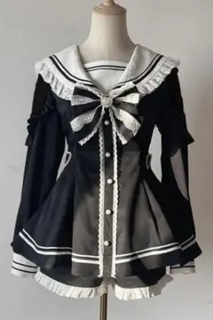 セーラー襟 セットアップ Secret Honey風 LIZLISA風 シーハニ