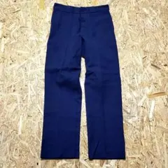 Dickies　874ワークパンツ　W33くらい　紺　状態良　US古着[464]