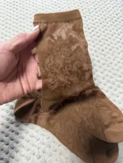 ブラウン シースルーソックス