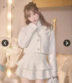 【新品未開封】michellMacaronファンシーツイードジャケット