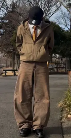 ジップアップパーカー ダック素材 廃盤 超希少