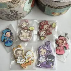 おジャ魔女どれみ×サンリオキャラクターズ　ラバーマスコット　セット