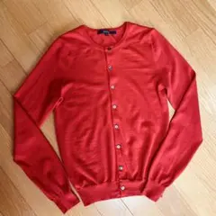 ☆MACPHEE カーディガン 赤 長袖 ニット トゥモローランド