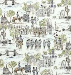 リバティ タナローン 干支柄❇マーブズマーチ ♡生地幅×縦just40cm