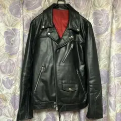 レザージャケット　ライダースジャケット　ブラック　ユニフォームエクスペリメント