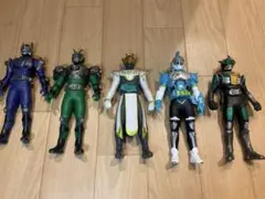 仮面ライダーソフビ 5体セット　ナイト、ゾルダ、ゼロノス、ブレイブ、ライブ