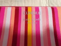 CLINIQUE & kate spade コラボ メイクポーチ　未使用保管品のサムネイル