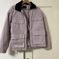 H&M 薄紫 ジップアップジャケット