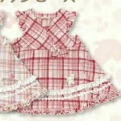 【クーラクール】チェックワンピース80【coeur a coeur】のサムネイル