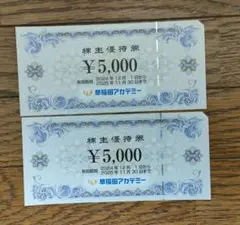 早稲田アカデミー優待券　10000円分　配送追跡可能で安心