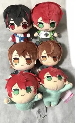 カラフルピーチ ねそべり おすわり ぬいぐるみ じゃぱぱ うり ゆあん 6点 ❻