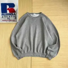 90s メキシコ製 ラッセルアスレチック 無地 スウェット グレー XL