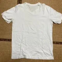 Eddie Bauer ホワイト Vネック Tシャツ