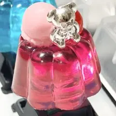 ピンクレトロ喫茶店風ゼリーアイスくまキーキャップキーボードハンドメイドカチカチ