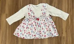 SIMPLE FREE 花柄長袖Tシャツ 90cm