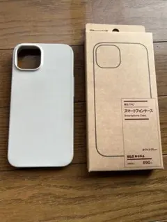無印良品 TPU スマートフォンケース ホワイトグレー