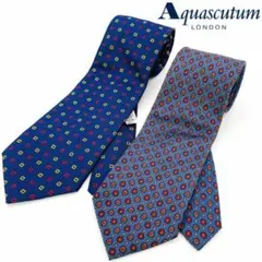 Aquascutum LONDON ネクタイ 2本セット タグ付き未使用有