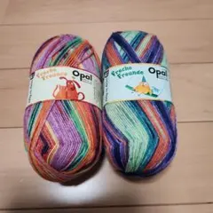 Opal毛糸 Freche Freunde 9765 9767 100g 2玉