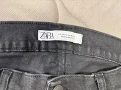 [500円引き/ZARA] ブラックデニム ジーンズ　M ストレートブラックタグ