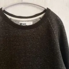 MHL. 日本製 ウール コットン 厚手 カットソー モスグリーン サイズM