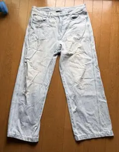 デニムジーンズ　ダメージ加工 H&M 34/30のサムネイル