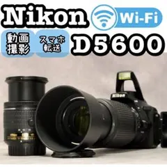 Nikon D5600✨ダブルレンズ✨スポーツ観戦におすすめ✨Wi-Fi機能 Nikon D5600✨ダブルレンズ✨スポーツ観戦におすすめ✨Wi-Fi機能