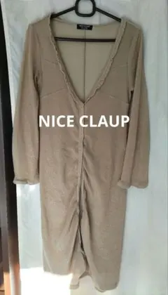 ☆NICE CLAP フリル付き長袖カーディガン☆