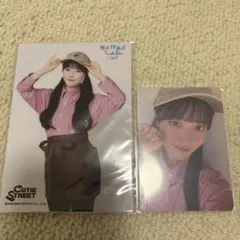 カワラボカフェ　川本笑瑠　生写真２枚セット・トレカ　CUTIE STREET