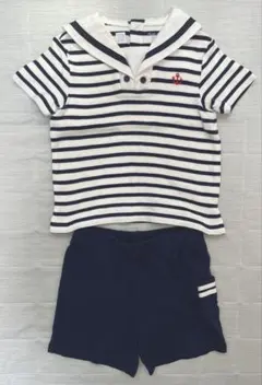 美品！ポロラルフローレン⭐︎セーラーシャツとショートパンツセット90サイズ