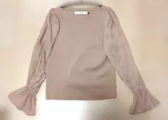 LAGUNAMOON シアー ボリューム スリーブ ニット プルオーバー