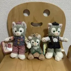 ダッフィー フレンズ ジェラトーニ ぬいぐるみバッジ 3点セット