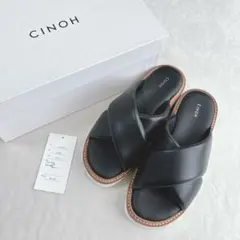 ORPHIC×CLANE ‐クロスデザインサンダル BLACK - メルカリ