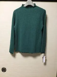 タイムセール‼️CROSS THERMO 暖かい抗ピリングハイネックグリーン