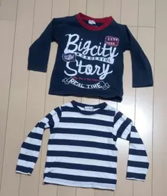 branshes キッズ 長袖カットソー 2枚セット 100