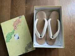 伊と忠】本パナマ 真綿入 本革草履 Sサイズ - メルカリ