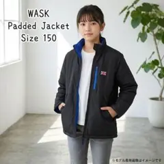 WASK ワスク 中綿ジャケット 150 バックロゴ 国旗 防寒 ブルゾン
