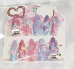 【最終値下げ】 量産型 地雷系 ゴテゴテ 平成女児 姫ギャル ネイルチップ