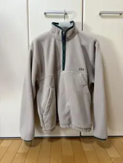 GAP ベージュ フリースジャケット ハーフジップ