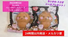 【新品未開封品】ちいかわ バレンタインスクイーズ うさぎ ２点セット