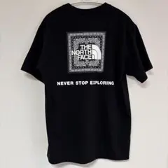 THE NORTH FACE メンズ　バンダナ柄 Tシャツ ブラックのサムネイル