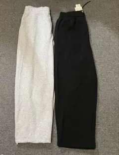 UNIQLO スウェットパンツ　グレー、ブラックセット　XL
