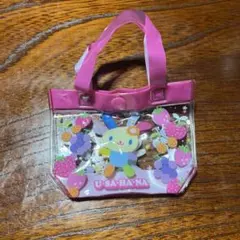 プールバッグ風ミニポーチ サンリオ ウサハナ ガチャガチャ