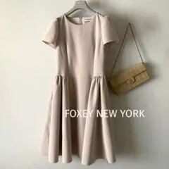 フォクシー 2023年 現行 ノースリーブツイードワンピース ドレス