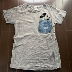 DENIM DUNGAREE ミッキー Tシャツ Lサイズ