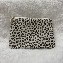 レオパード柄 ポーチ 小物入れ　ハンドメイド