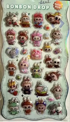 BONBON DROP labubu ラブブシール ぷくぷくシール