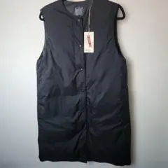 無印良品　ノーカラーロングベスト　M