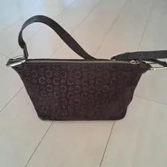 今日だけ価格CELINE Cトリオンフ スエード ショルダーバッグ - メルカリ