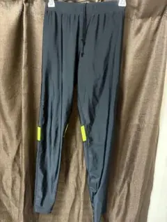asics ランニングタイツ ブラック/イエロー